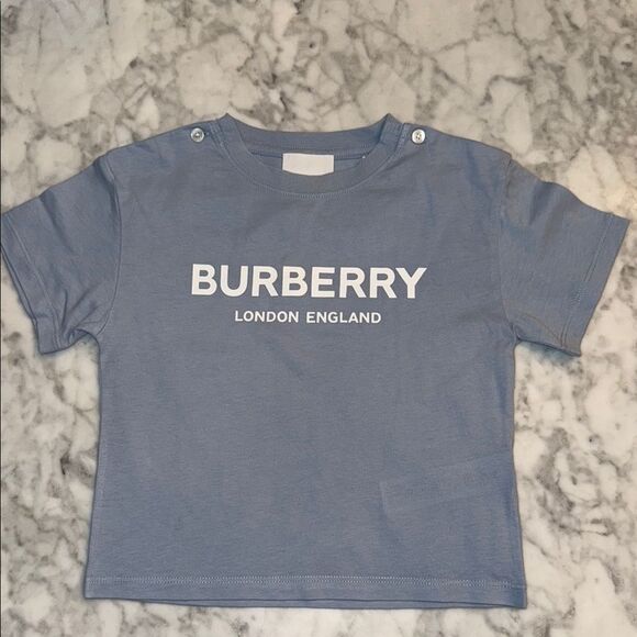 Burberry Kids Slate Blue Tee 2T - Picture 1 of 5